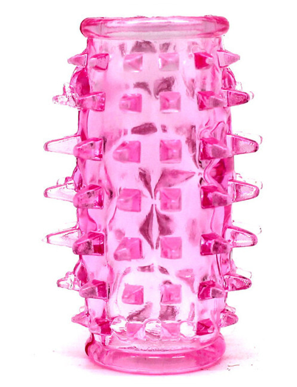 Насадка стимулирующая сквозная с усиками (Цвет: голубой)