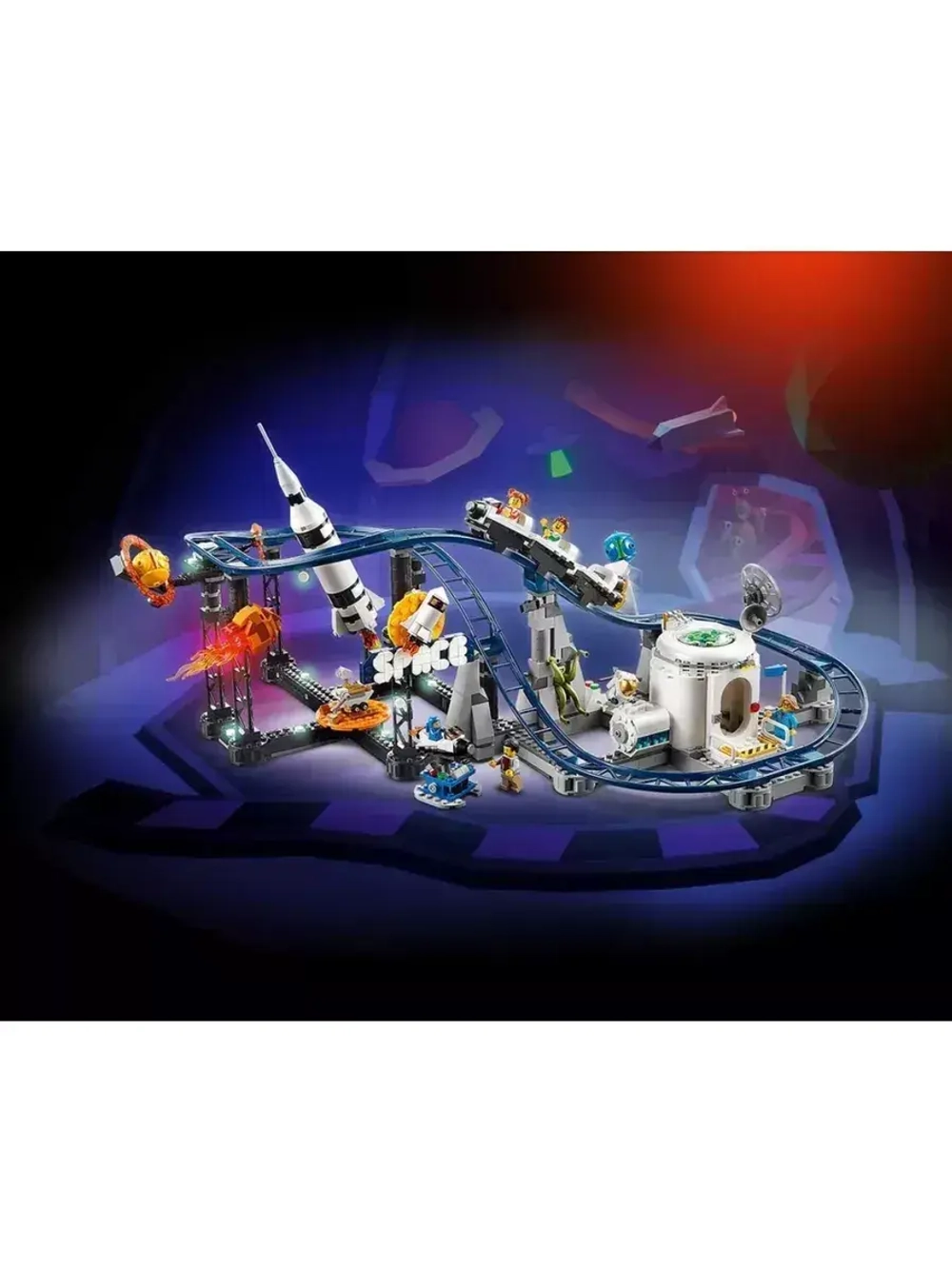 Конструктор Космические американские горки 3 в 1 899 деталей