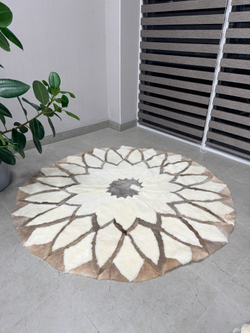 Ковер шкура натуральная овчина меховой