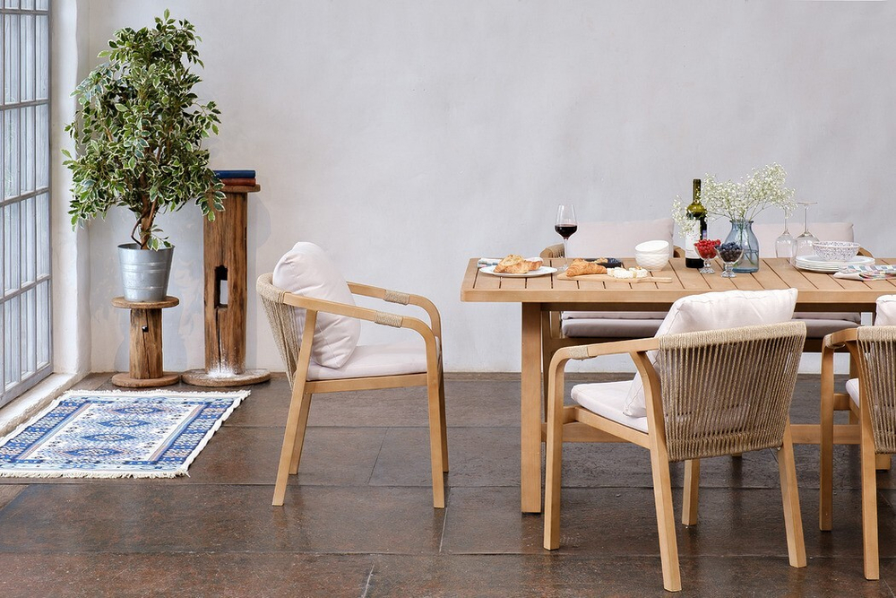 Обеденная группа из акации РИМИНИ M со столом 170 см