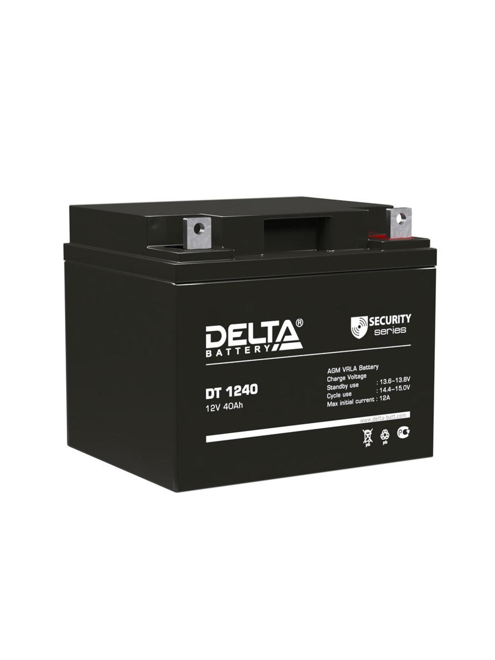 Аккумулятор ОПС 12В 40А.ч DT 1240 Delta 4614010040016