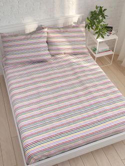 Простынь Сказка "Радужная полоска" 150х215 см, перкаль