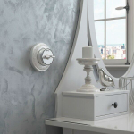 Выключатель на 4 положения двухклавишный Vintage (серебро матовый/хром)