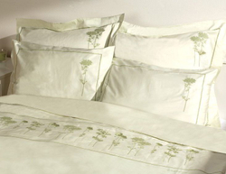 Элитное постельное белье Гербарий зеленое от Bovi
