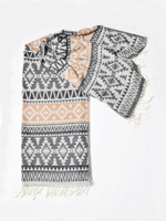 Шарф теплый с орнаментом Сканди