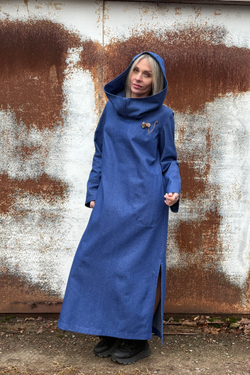 Платье Assassin /джинс синий