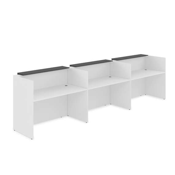 1КР-ДС.003.1 Комплект Ресепшн с фартуком ЛДСП (4264*762*1161) (с подсветкой)