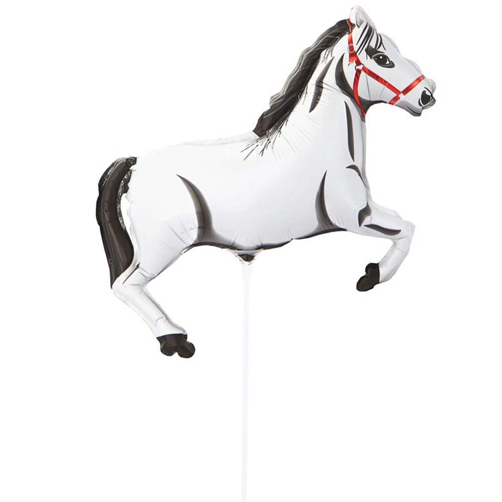 Шар Фольгированный Лошадь белая (Белый)