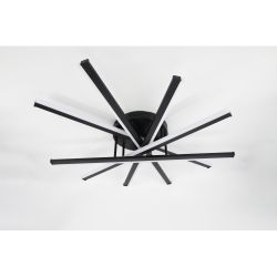 Светильник потолочный светодиодный Rivoli Aurora 6181-201 LED 110 Вт 3000-6000К чёрный с пультом | Rivoli