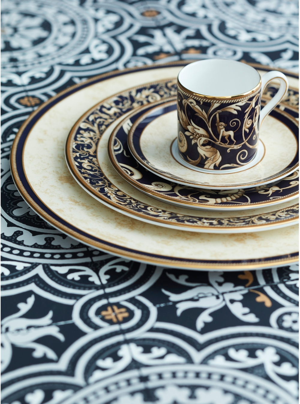 Wedgwood - Чашка Рог изобилия с блюдцем 160мл для кофе / артикул   1058006  / GTIN 701587446013