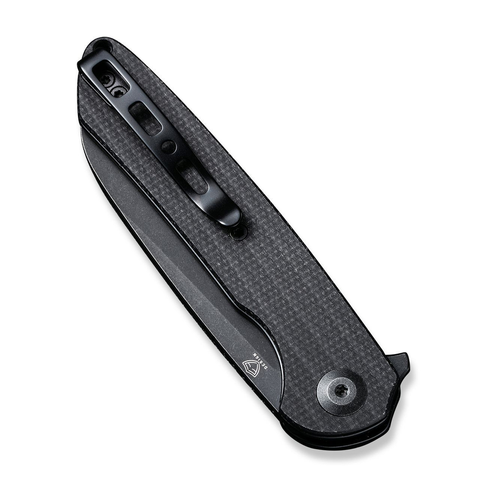 Нож складной SENCUT Kyril 9Cr18MoV Steel Black Stonewashed Handle Black Micarta