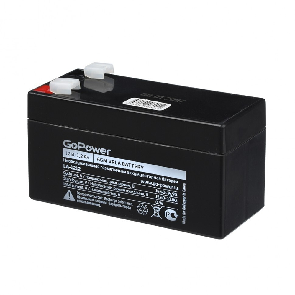 АКБ GoPower LA-1212 12V-1.2Ah