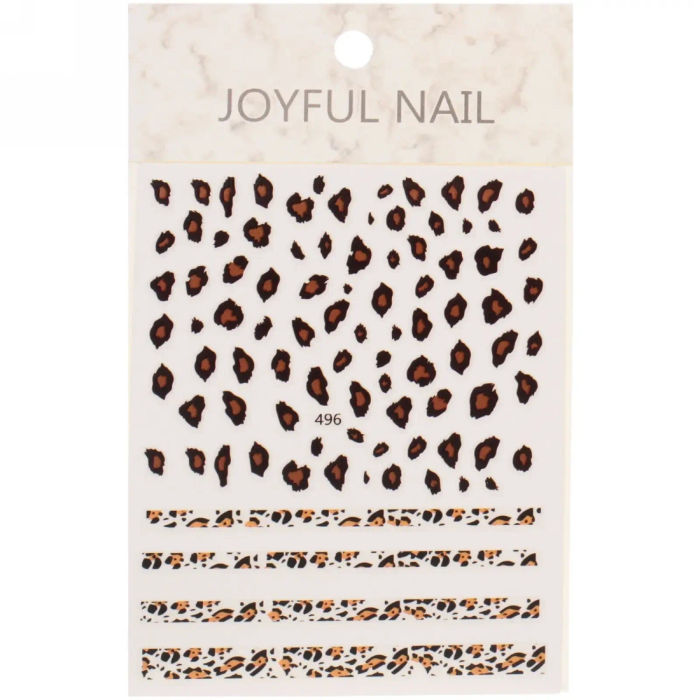 Наклейки переводные для нейл-арта «Nail Art Design», леопард, микс 3 дизайна, 12,5*8,5см