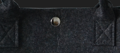 Сумка фетровая, с ручками, 220х170х90 мм, ручки150мм