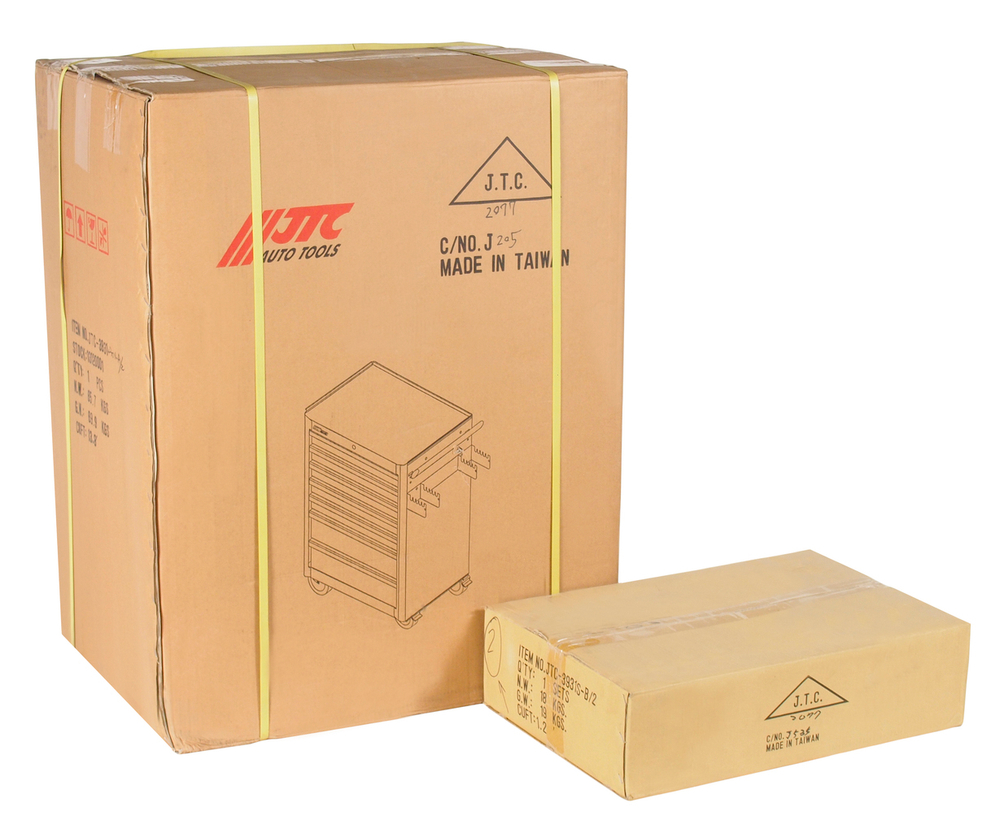 Тележка инструментальная 7 секций (JTC-3931) с набором инструментов (JTC-39311,39312,39313) JTC