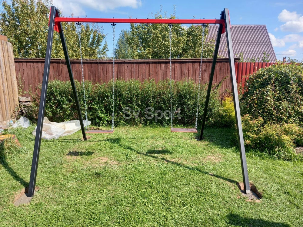 Монтаж уличных качелей Sv Sport