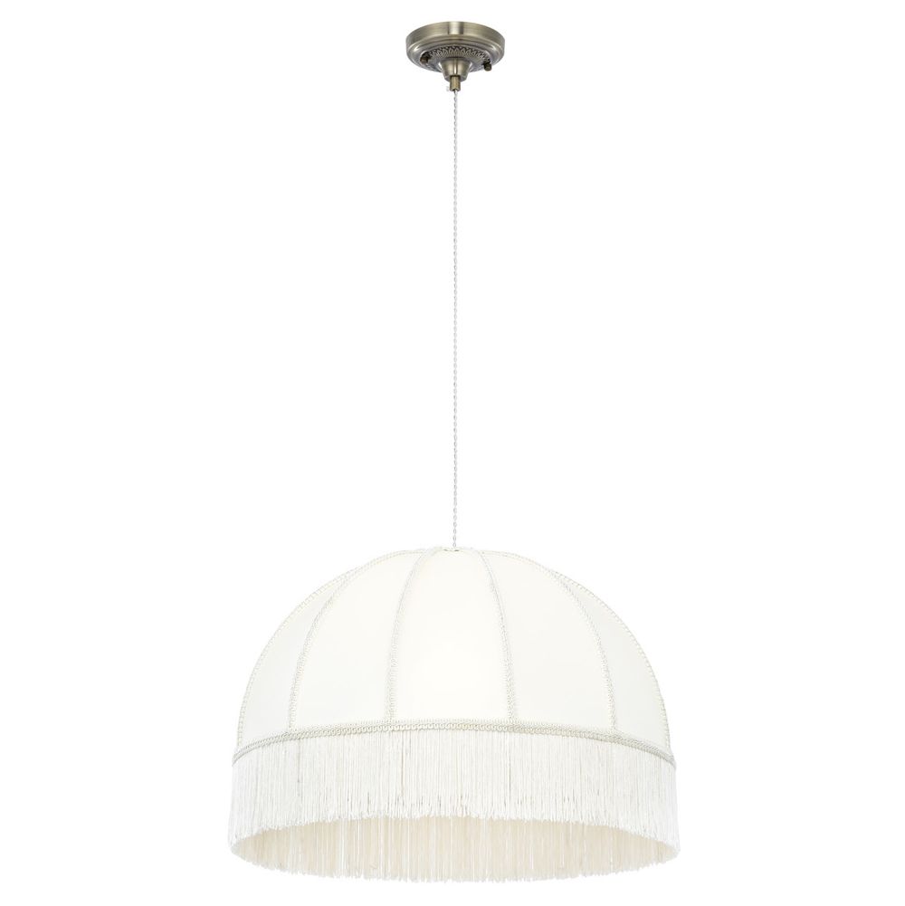 Citilux Базель CL407031 Подвесной светильник бронза с бежевым абажуром