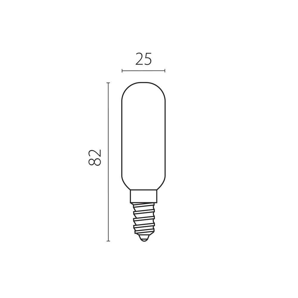 933402 Лампа энергосберегающая LED FILAMENT 220V T20 E14 4W=40W 360LM 360G CL 3000K 15000H
