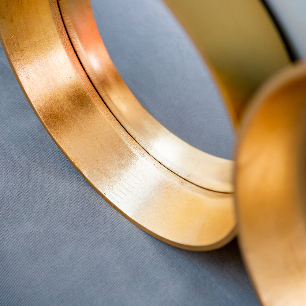 Зеркало настенное Объект мечты Зазеркалье Хогард Голд версия M fish-eye OM-21092111