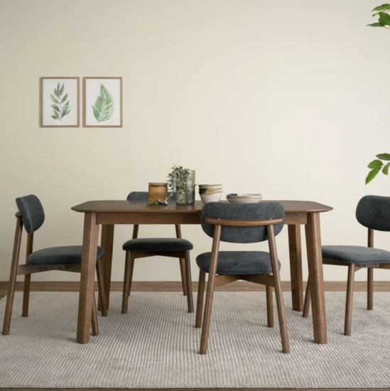 Обеденный стул Laurence темно-серая ткань