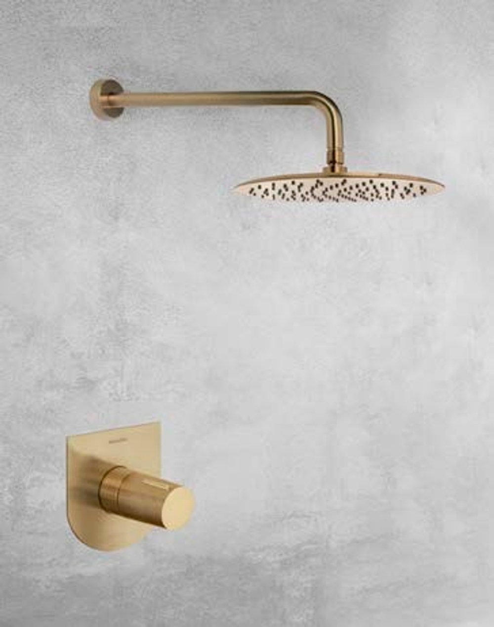 Тропический душ настенный круглый нерж. сталь BHRM250OC золото