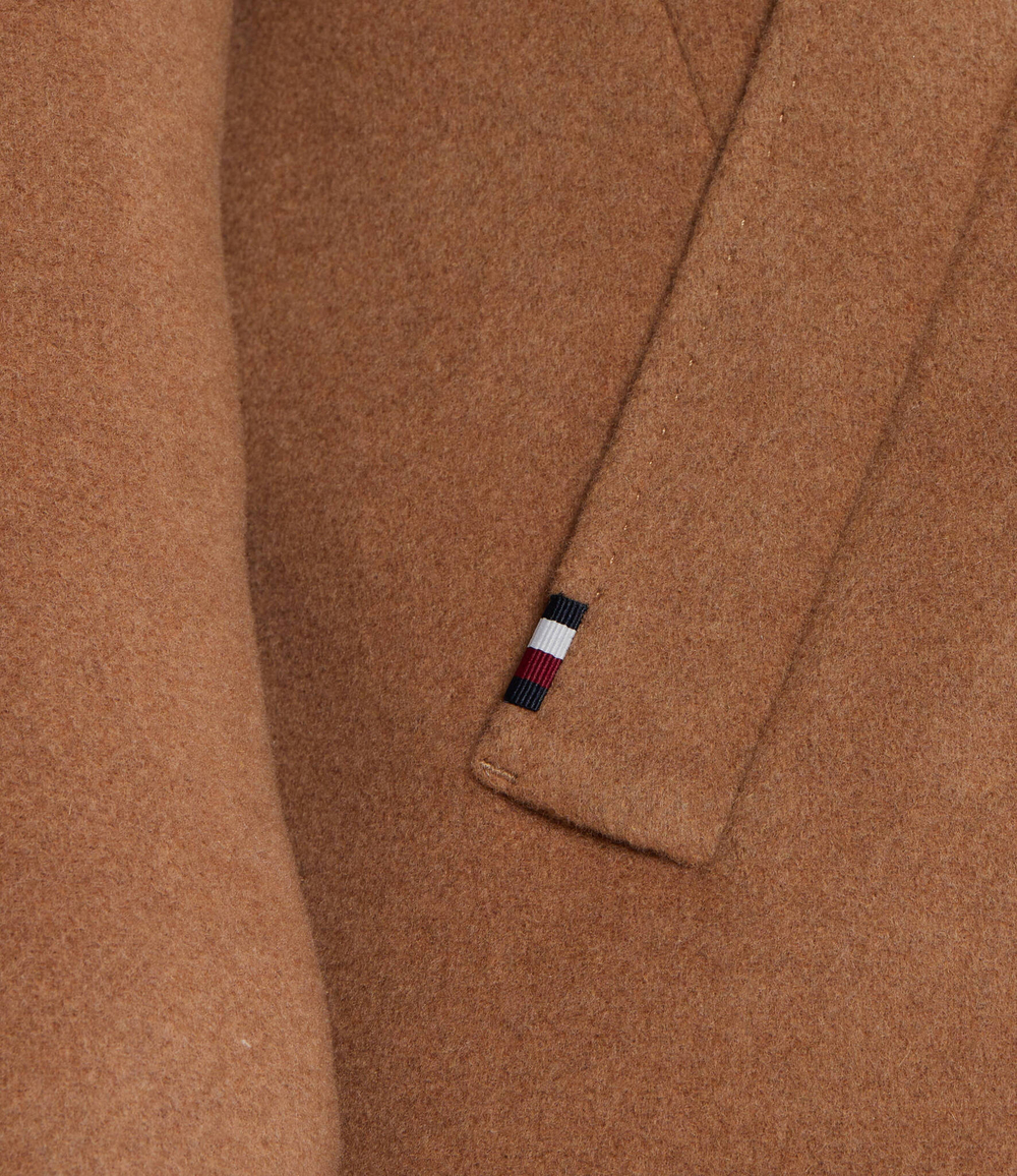 Хлопковое пальто dc wool mix Tommy Hilfiger - светло-коричневый(MW0MW32963)