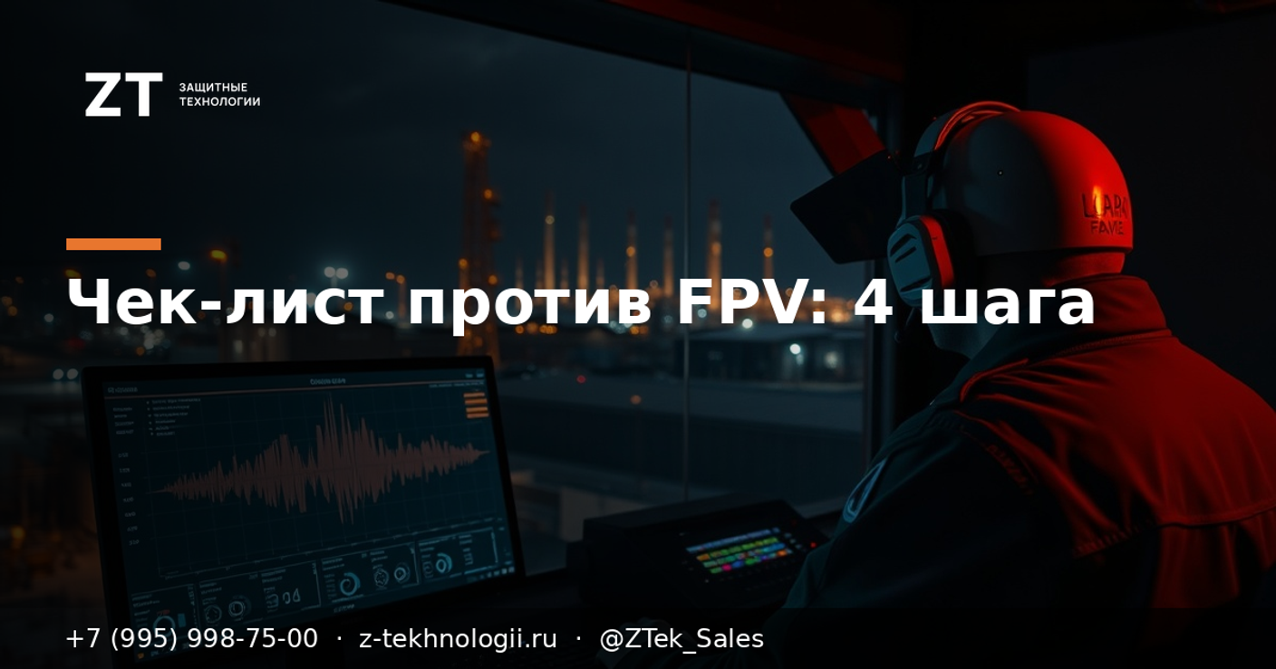 Чек-лист против FPV на объекте: 4 шага