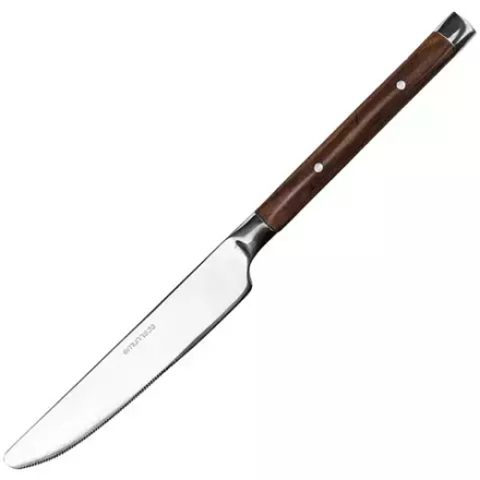Нож столовый «Рустик» сталь нерж.,пластик ,L=225/120,B=18мм металлич