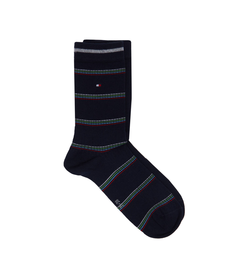 Носки 2 пары TH WOMEN SOCK 2P COASTAL STRIPE TENCEL Tommy Hilfiger - темно-синий(701222645)
