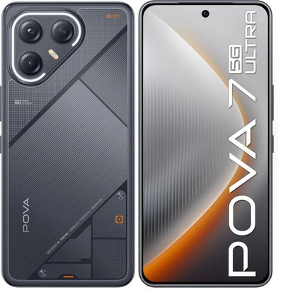 6.67" Смартфон TECNO Pova 7 Ultra 5G 8/256Gb,  NFC,  AMOLED,  144Гц,  6000мAч,  черный