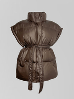 Жилетка Haiziyuan 8017 однотонная на молнии с поясом