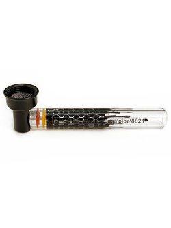 Bee Cells Shooter Black Стеклянная курительная трубка 9.5 СМ