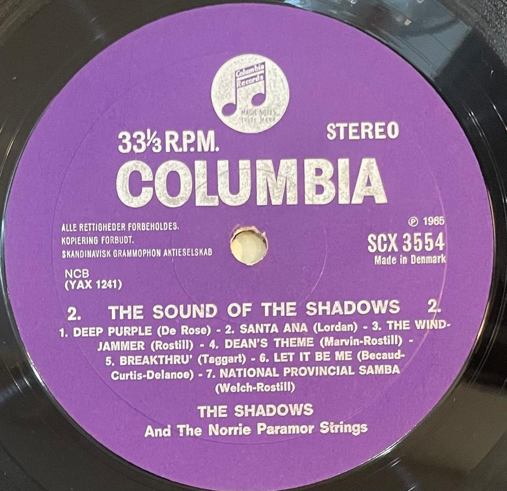 The Shadows - The Sound Of The Shadows (Дания 1965г.)
