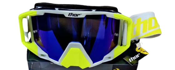 Очки кроссовые THOR White/Yellow