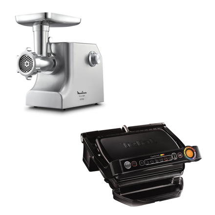 Мясорубка Moulinex ME856D32 + Электрогиль Tefal GC712834