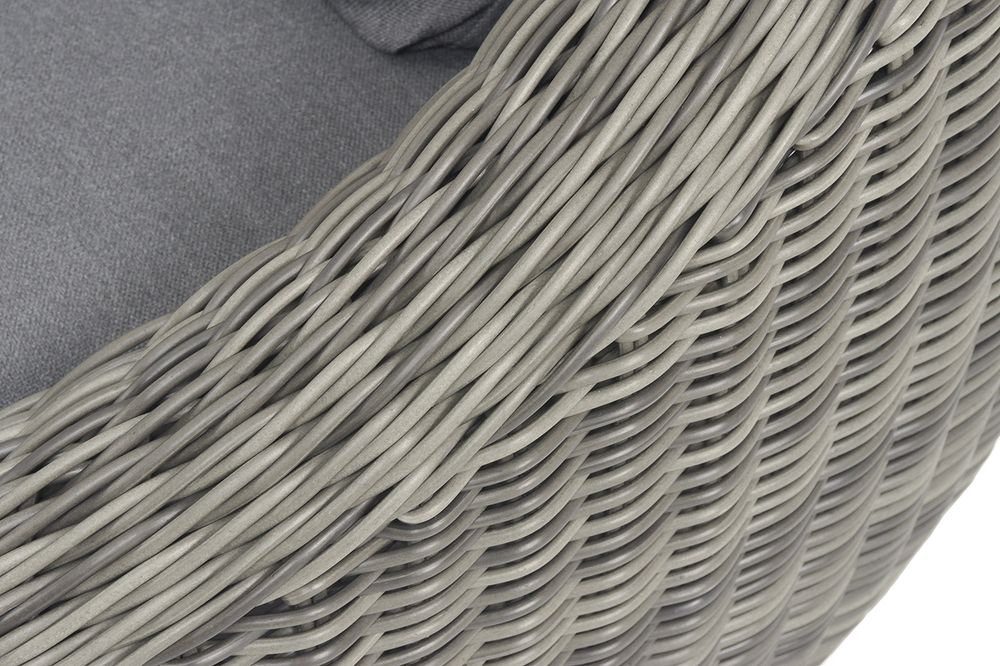 "Барселона" диван из искусственного ротанга трехместный, цвет графит