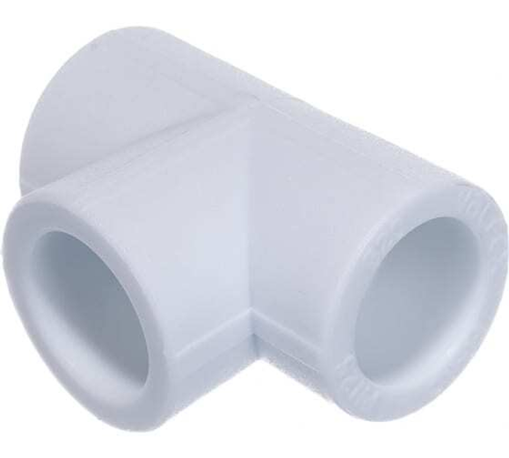 Тройник ду 40 белый
