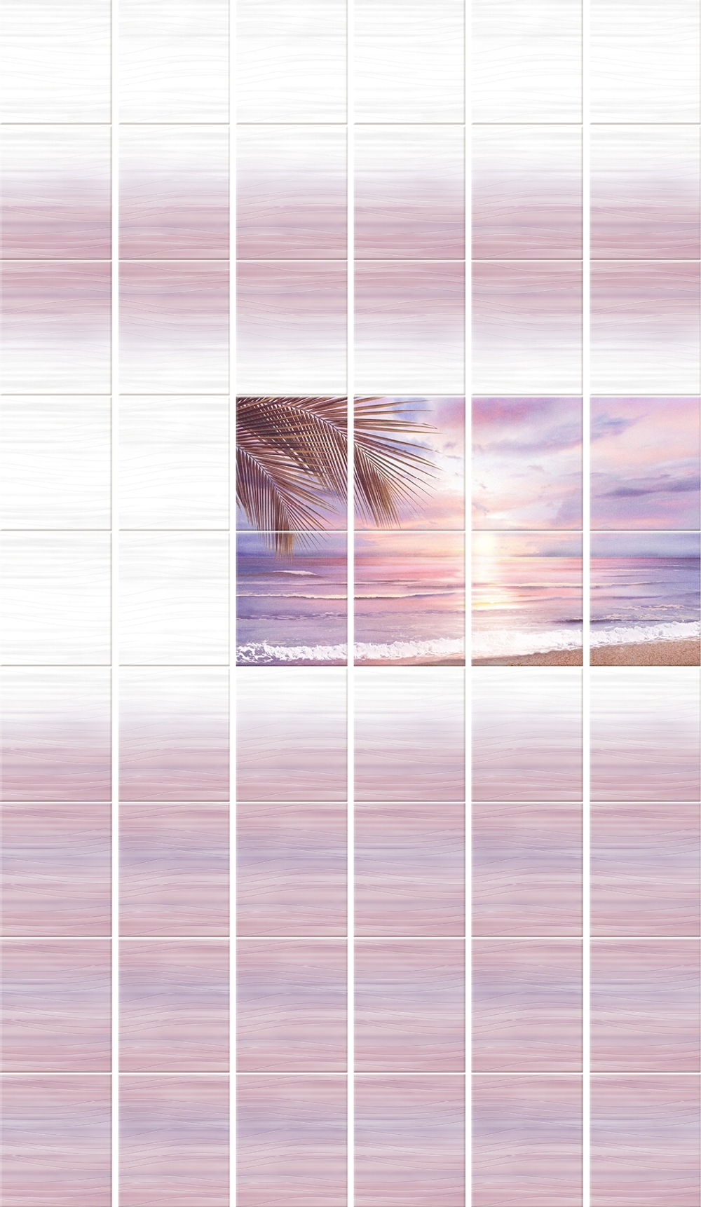 Панель ПВХ 3D Прибой рисунок 2700х250 мм