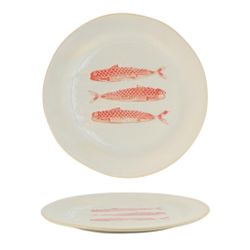 Тарелка d 27,3 см h2 см Red Fish Gray Frutti di Mare P.L. [6]