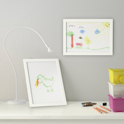 IKEA FISKBO  (ИКЕА ФИСКБО)  -  Рамка, белая, 21x30 см
