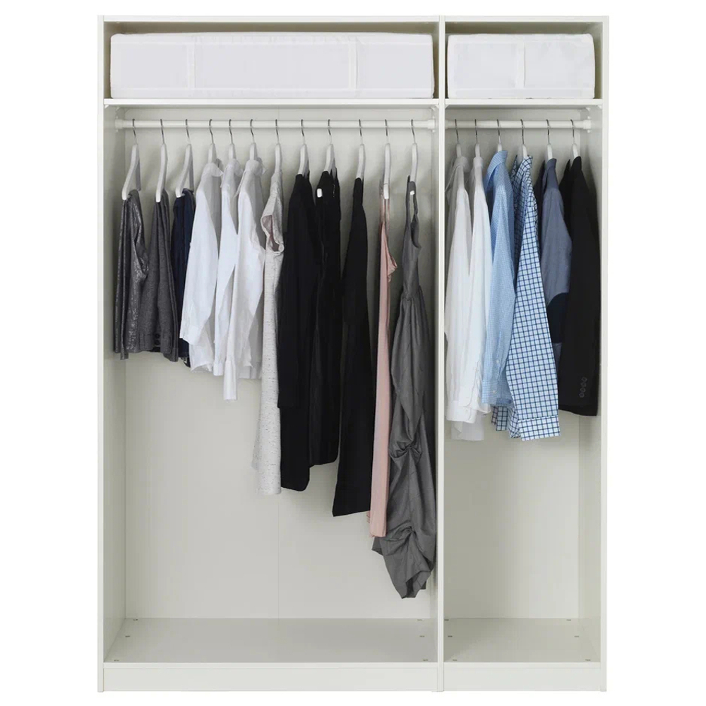 Распашной шкаф PAX FORSAND IKEA (белый)  150*50*240