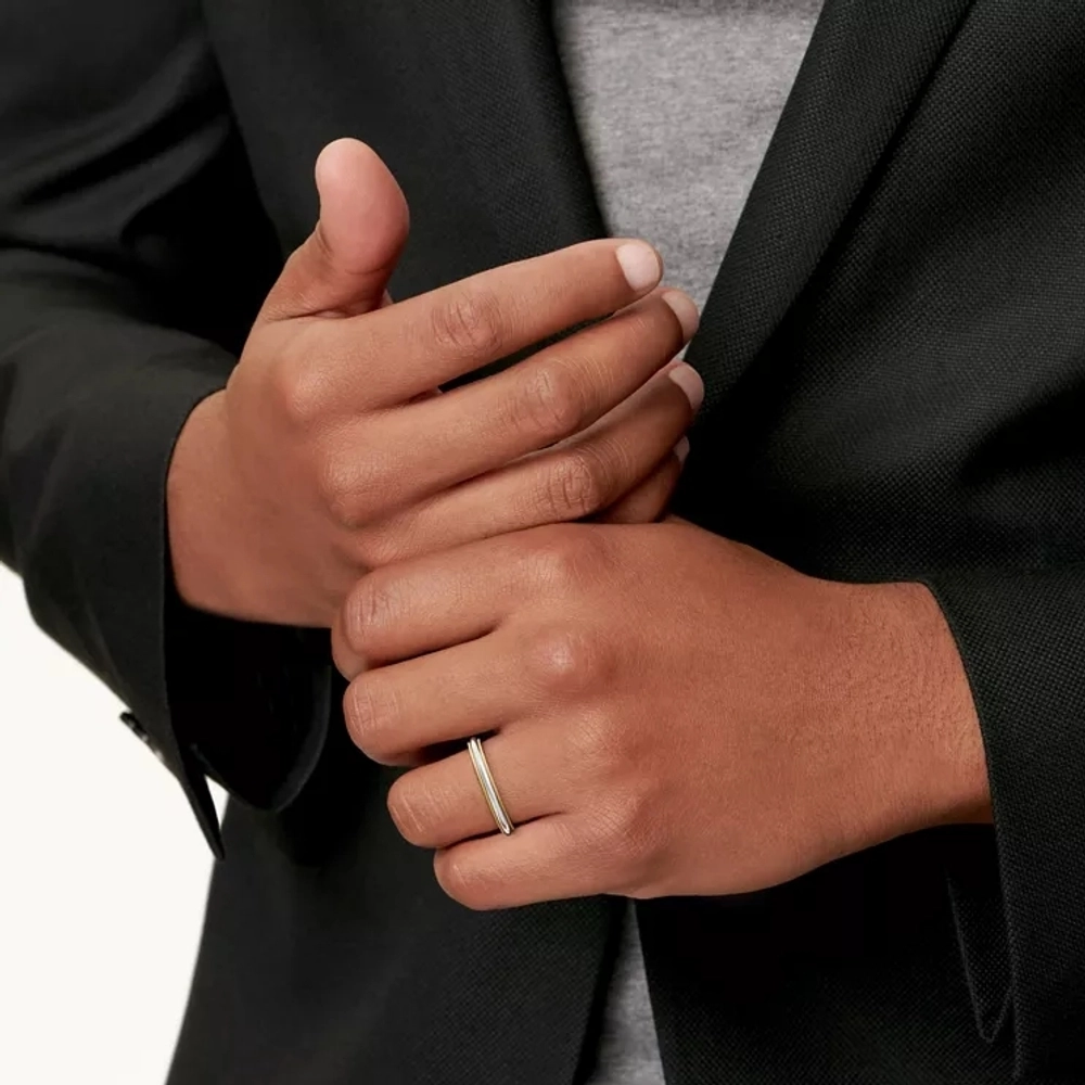 Кольцо из платины и жёлтого золота 18k,Tiffany 💠Together milgrain. В наличии