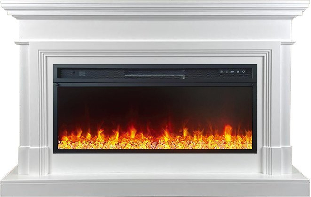 Каминокомплект Coventry - Белый (Ширина 1400 мм) с очагом Vision 42 LED