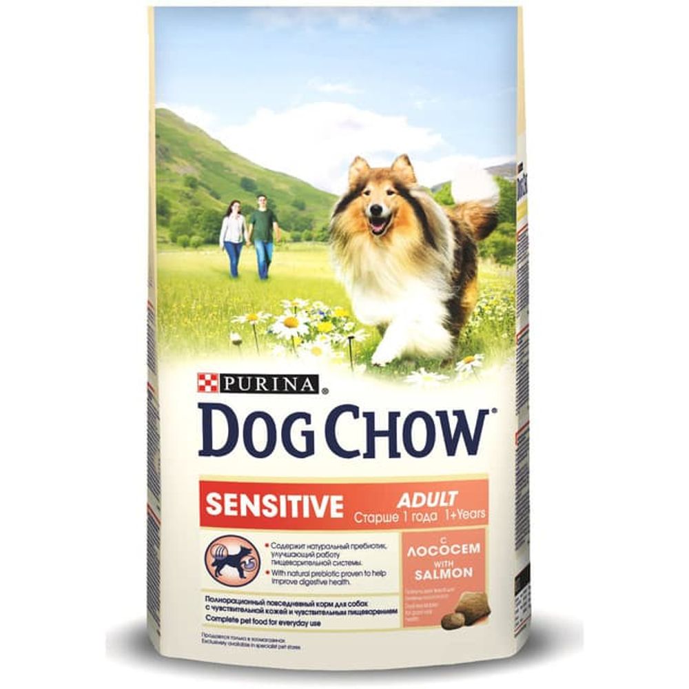 DOG CHOW 800г. SENSITIVE корм для собак с чувст. кожей и пищеварением ЛОСОСЬ DOG CHOW 800г. SENSITIVE корм для собак с чувст. кожей и пищеварением ЛОСОСЬ