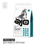 AJO (Айо) Dog Mini Puppy & Junior Сухой полнорационный корм с гречкой для щенков малых пород, 2 кг