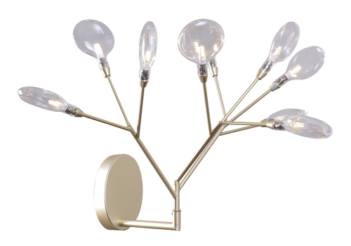 Настенный светильник Crystal Lux EVITA AP9 GOLD/TRANSPARENT