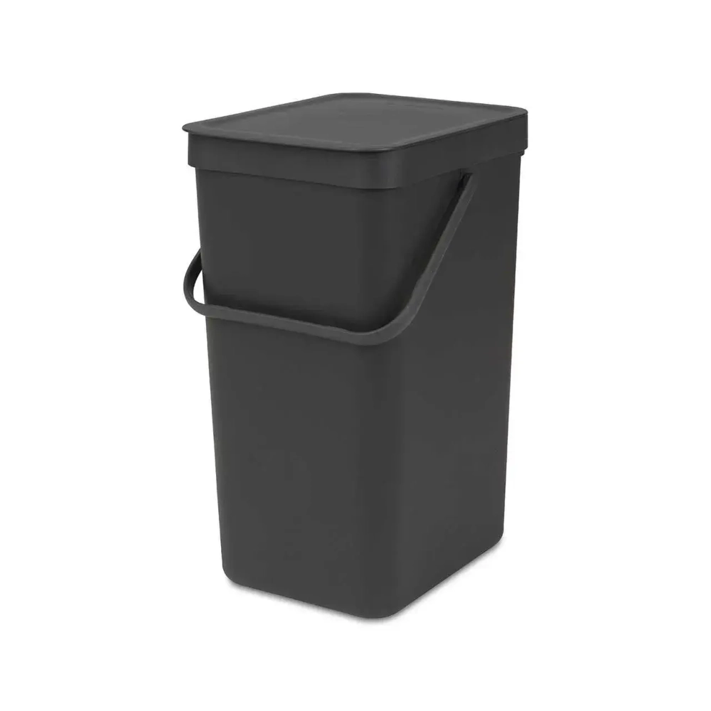Brabantia Контейнер для мусора Sort & Go 16л, серый