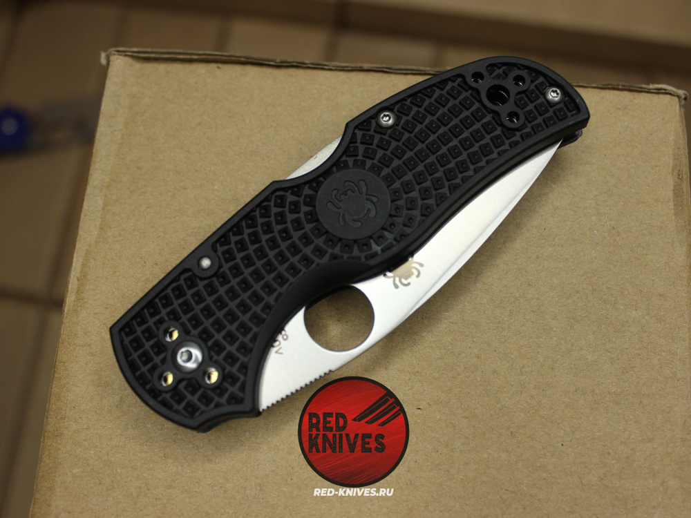 Нож Spyderco Native 5 LTW - черная рукоять, светлый клинок RK/494