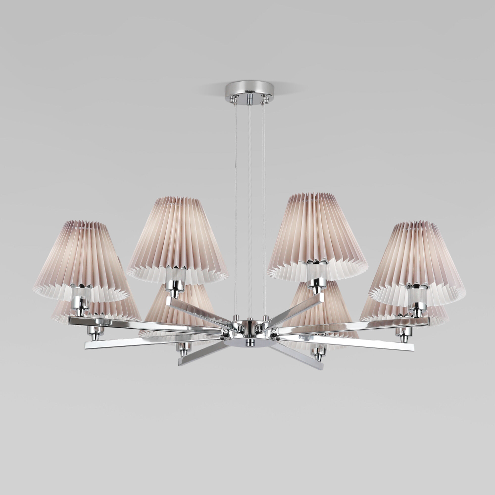 Подвесная люстра 60136/8 хром/серый