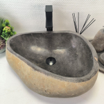 Раковина из речного камня RS-63907 (50*41*15) 0122